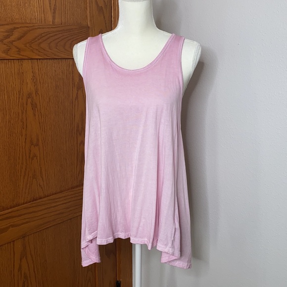 Mono B Tops - Light Pink Mono B Open Back Tank